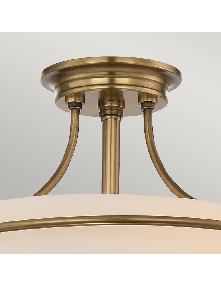 Retro ceiling lamps - Elstead GRIFFIN Pendant E27 3x100W Brass QZ-GRIFFIN-SFS-WS - product kolory-swiatla.pl 2