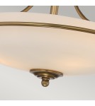Retro ceiling lamps - Elstead GRIFFIN Pendant E27 3x100W Brass QZ-GRIFFIN-SFS-WS - product 4