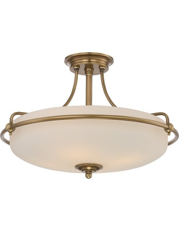 Elstead GRIFFIN Pendant E27 4x100W Brass QZ-GRIFFIN-SFM-WS
