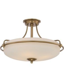 Elstead GRIFFIN Pendant E27 4x100W Brass QZ-GRIFFIN-SFM-WS