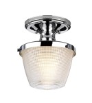 Hermetic plafonds - Elstead DUBLIN Plafond E27 1x60W IP44 Chrome QZ-DUBLIN-SF-PC - product 1