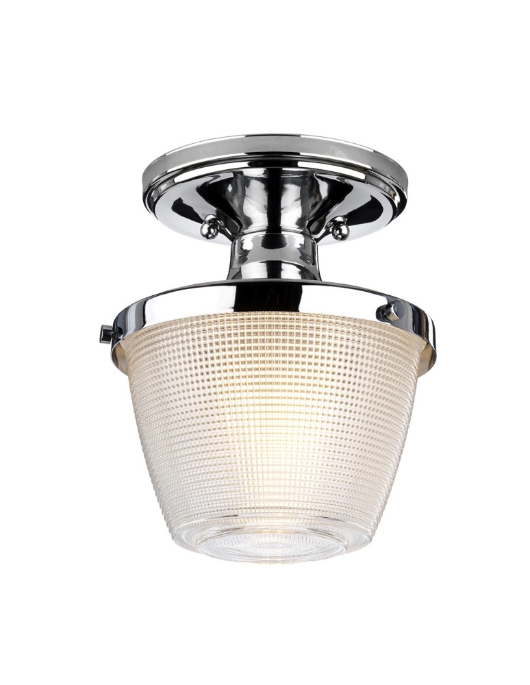 Hermetic plafonds - Elstead DUBLIN Plafond E27 1x60W IP44 Chrome QZ-DUBLIN-SF-PC - product kolory-swiatla.pl 1