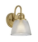 Bathroom wall lamps - Elstead DUBLIN Wall lamp G9 1x3W IP44 Brass QZ-DUBLIN1-PNBR - product 1