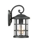 Kinkiety zewnętrzne - Elstead CRUSADE Kinkiet E27 1x60W IP44 Czarny QZ-CRUSADE-M-BLK - produkt 4