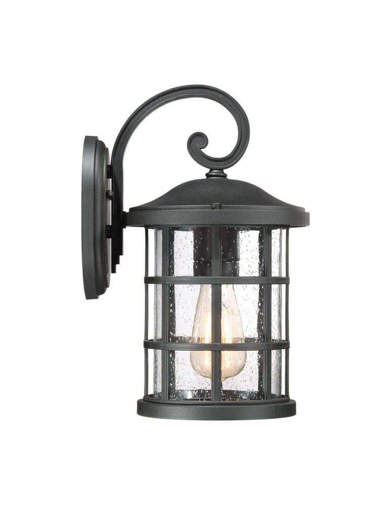 Kinkiety zewnętrzne - Elstead CRUSADE Kinkiet E27 1x60W IP44 Czarny QZ-CRUSADE-M-BLK - produkt kolory-swiatla.pl 4