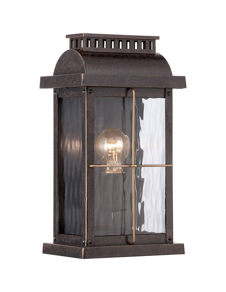 Kinkiety zewnętrzne - Elstead CORTLAND Kinkiet E27 1x60W IP44 Brązowy QZ-CORTLAND-S - produkt kolory-swiatla.pl 1