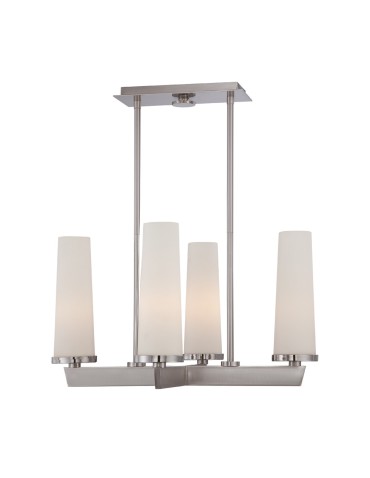 Elstead CHELSEA LOFT Chandelier E27 4x100W Nickel QZ-CHELSEA-LOFT4
