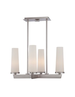 Elstead CHELSEA LOFT Chandelier E27 4x100W Nickel QZ-CHELSEA-LOFT4