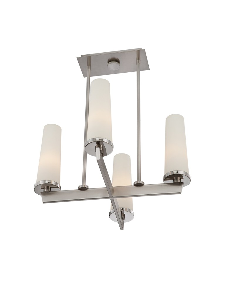 Modern chandeliers - Elstead CHELSEA LOFT Chandelier E27 4x100W Nickel QZ-CHELSEA-LOFT4 - product kolory-swiatla.pl 3