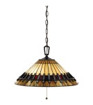 Pendant lamps - Elstead CHASTAIN Pendant E27 3x60W Brown QZ-CHASTAIN-P. - product 1