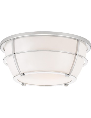 Elstead CHANCE Plafond E27 2x60W Chrome QZ-CHANCE-F-PC