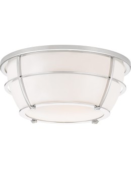 Elstead CHANCE Plafond E27 2x60W Chrome QZ-CHANCE-F-PC