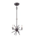 Chandeliers - Elstead CARNEGIE 3x60W Brown E14 Chandelier QZ-CARNEGIE3 - product 1