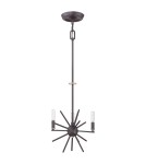 Chandeliers - Elstead CARNEGIE 3x60W Brown E14 Chandelier QZ-CARNEGIE3 - product 2