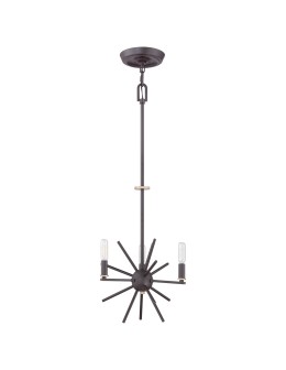 Elstead CARNEGIE 3x60W Brown E14 Chandelier QZ-CARNEGIE3 - product 2
