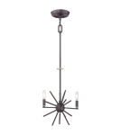 Chandeliers - Elstead CARNEGIE 3x60W Brown E14 Chandelier QZ-CARNEGIE3 - product 4