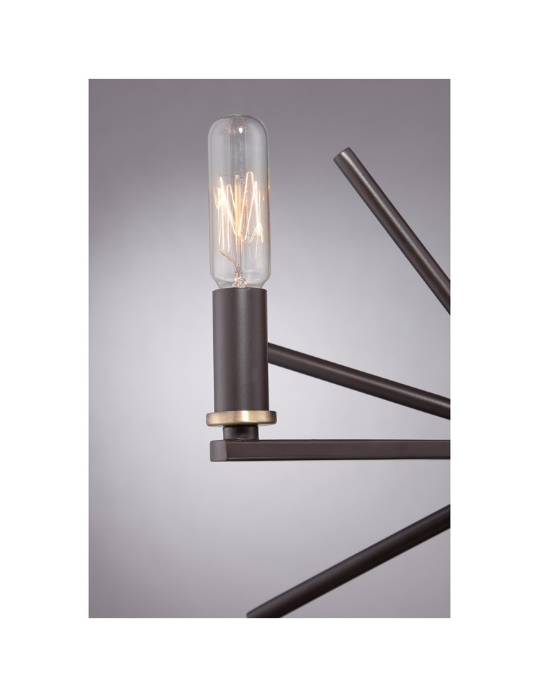 Chandeliers - Elstead CARNEGIE 3x60W Brown E14 Chandelier QZ-CARNEGIE3 - product kolory-swiatla.pl 5