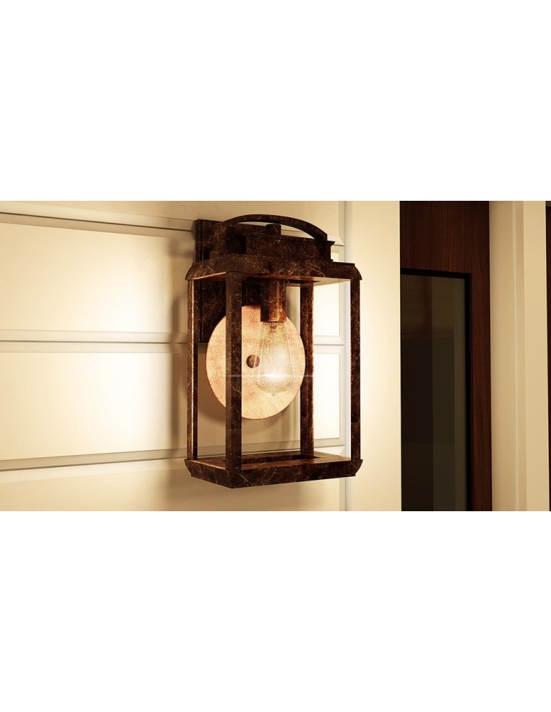 Outdoor wall lamps - Elstead BYRON Wall lamp E27 1x100W IP44 Brown QZ-BYRON-M - product kolory-swiatla.pl 3