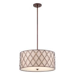 Elstead BROWN LATTICE Wisząca E27 4x100W Miedziany QZ-BROWN-LATTICE-P-L