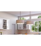 Pendant lamps - Elstead BROWN LATTICE Pendant E27 4x100W Copper QZ-BROWN-LATTICE-P-L-L - product 2