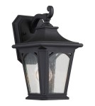 Outdoor wall lamps - Elstead BEDFORD Wall lamp E27 1x60W IP44 Black QZ-BEDFORD2-S - product 1