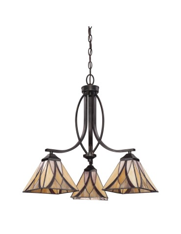 Elstead ASHEVILLE Żyrandol E27 3x60W Brązowy QZ-ASHEVILLE3 - produkt 2