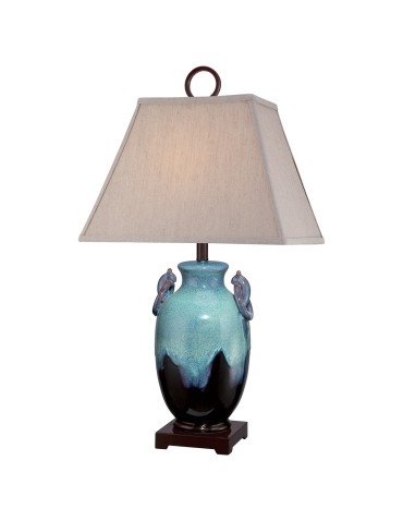 Elstead AMPHORA Table Lamp E27 1x100W Turquoise QZ-AMPHORA