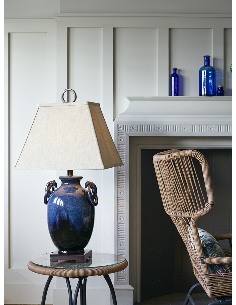 Table lamps with lampshade - Elstead AMPHORA Table Lamp E27 1x100W Turquoise QZ-AMPHORA - product kolory-swiatla.pl 2