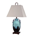 Table lamps with lampshade - Elstead AMPHORA Table Lamp E27 1x100W Turquoise QZ-AMPHORA - product 3