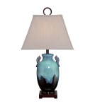 Table lamps with lampshade - Elstead AMPHORA Table Lamp E27 1x100W Turquoise QZ-AMPHORA - product 4