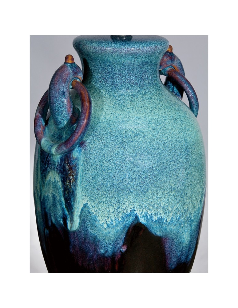 Table lamps with lampshade - Elstead AMPHORA Table Lamp E27 1x100W Turquoise QZ-AMPHORA - product kolory-swiatla.pl 5