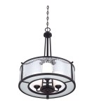 Lampy wiszące - Elstead ADONIS Wisząca E27 3x100W Czarny QZ-ADONIS-P - produkt 4