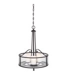Pendant lamps - Elstead ADONIS Pendant E27 3x100W Black QZ-ADONIS-P - product 7