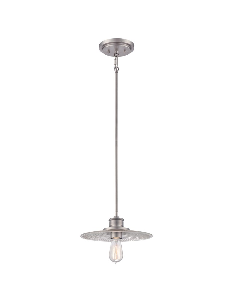 Pendant lamps - Elstead ADMIRAL Pendant E27 1x60 Antique Nickel QZ-ADMIRAL-P-AN - product kolory-swiatla.pl 1