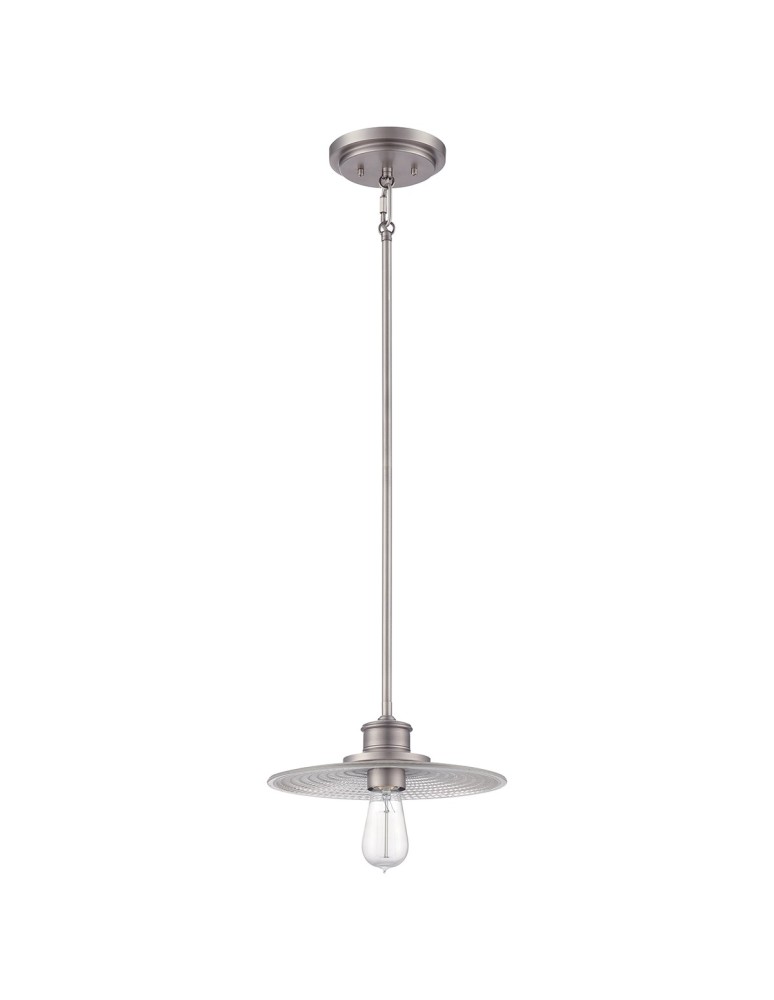 Pendant lamps - Elstead ADMIRAL Pendant E27 1x60 Antique Nickel QZ-ADMIRAL-P-AN - product kolory-swiatla.pl 2