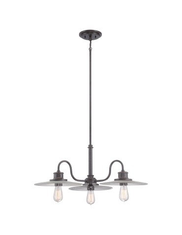 Elstead ADMIRAL 3x60 Brown E27 Chandelier QZ-ADMIRAL-3P-IB