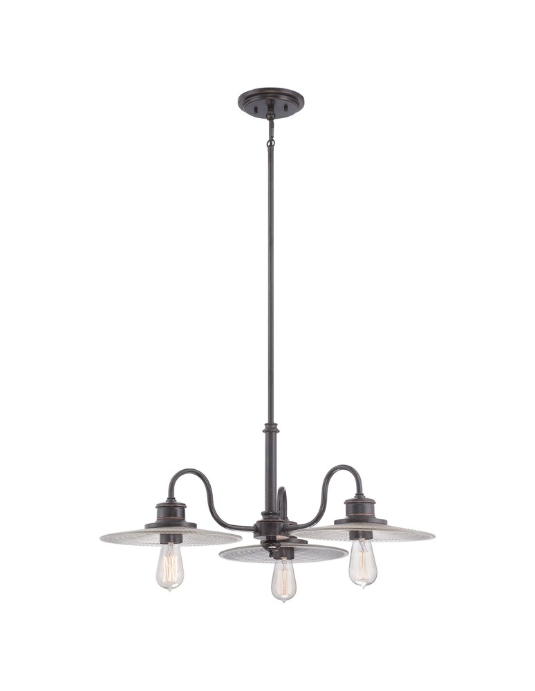 Loft chandeliers - Elstead ADMIRAL 3x60 Brown E27 Chandelier QZ-ADMIRAL-3P-IB - product kolory-swiatla.pl 3