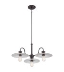 Loft chandeliers - Elstead ADMIRAL 3x60 Brown E27 Chandelier QZ-ADMIRAL-3P-IB - product 4