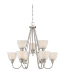 Chandeliers - Quoizel Dublin Pendant E27 9xMAX 60W Nickel QZS-DBN5009BN - product 1