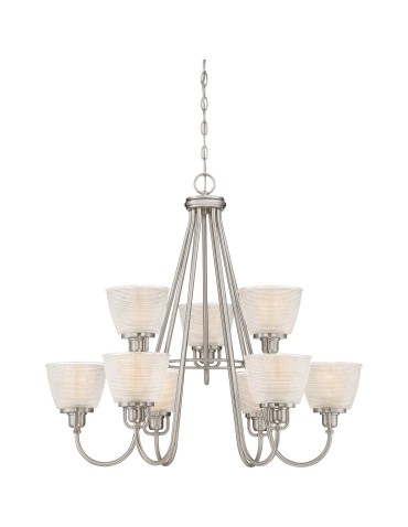 Quoizel Dublin Pendant E27 9xMAX 60W Nickel QZS-DBN5009BN