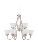 Chandeliers - Quoizel Dublin Pendant E27 9xMAX 60W Nickel QZS-DBN5009BN - product 2
