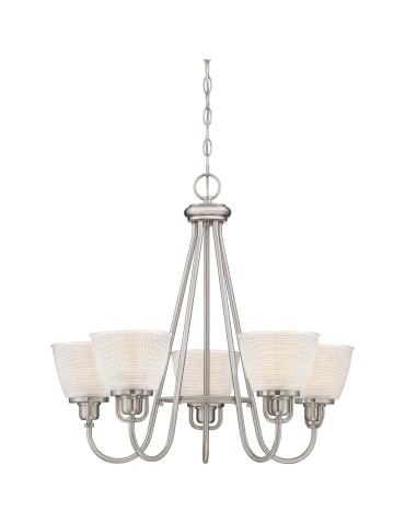 Quoizel Dublin Pendant E27 5xMAX 60W Nickel QZS-DBN5005BN