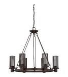 Chandeliers - Quoizel Belgrade Pendant E27 6xMAX 60W Brown QZS-BGD5006WT - product 2