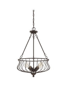 Quoizel Baroness Wisząca E27 4xMAX 60W Brązowy QZS-BNS2818WT - produkt 2