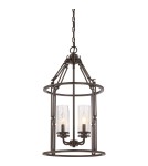 Chandeliers - Quoizel Buchanan Pendant E14 4xMAX 60W Brown QZS-BCN5204WT - product 1