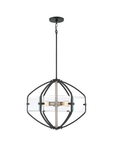 Quoizel Vessel Pendant E27 4xMAX 60W Black QZS-VS2824EK
