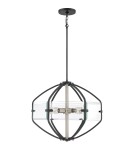 Geometric chandeliers - Quoizel Vessel Pendant E27 4xMAX 60W Black QZS-VS2824EK - product 2