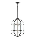 Geometric chandeliers - Quoizel Vessel Pendant E27 6xMAX 60W Black QZS-VS5206EK - product 2