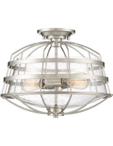 Quoizel Maritime Plafond E27 3xMAX 60W Nickel QZS-MTE1716BN