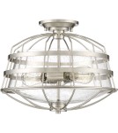 Ceiling lamps - Quoizel Maritime Plafond E27 3xMAX 60W Nickel QZS-MTE1716BN - product 2